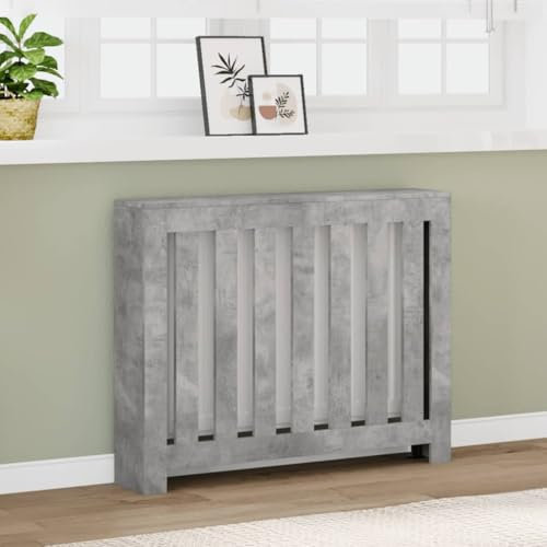 Canditree 104 cm Modern Radiator Cover, Radiator Cabinet, Heater Cover for Living Room Bedroom (Concrete Grey)