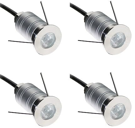 Mini faretto da 1 W con chip da 15°, angolo di fascio stretto, IP67, impermeabile, per esterni, per giardino, piscina, fontana, colore bianco caldo, 12 V, 24 V CC, alta qualità e