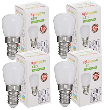 OSALADI 4piezas Bombilla Led Frigorífico Luz Cálida Cerámica Duradera Recambio Nevera Unidades