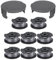 Yweller Ersatzspule F016800569/F016800385 Länge 4,9m Dicke 1.6mm für Bosch Akku Rasentrimmer EasyGrassCut 23/26/18/18-230/18-260/18-26 mit F016F05320 Spulenabdeckung (8 Fadenspulen+2 Spulendeckel)