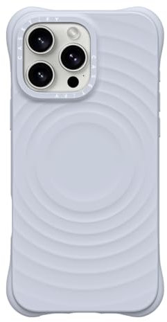 CASETiFY Ripple Silicone Case for iPhone 16 Pro Max [Magsafe Compatible / 6.6 ft. 2X Military Grade Drop Protection] Soft-Touch, Secure Grip - Periwinkle