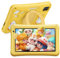 BISAIKASOW Tablet bambini 7 pollici, Android 13 Tablet, Octa-Core, 8GB+64GB （ 256 Espandibile, 5800mAh, 5MP+8MP, schermo HD, Software bambini preinstallato, Caso carino (giallo)