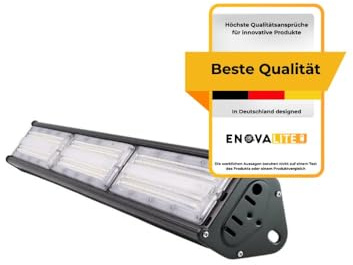 ENOVALITE 2 Stück LED Hallenleuchte 150W 18000lm, 5000K Neutralweiß, IK10 | 120 lm/W, IP65, ENEC, Industrie Hallenstrahler für Werkstatt, Lager und Garage, High Bay Industrielampe