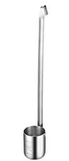 Cucchiaio da cucina con manico lungo in acciaio inox, mestolo da cucina per versare birra e vino contenitore cucchiaio con manico (25 ml)
