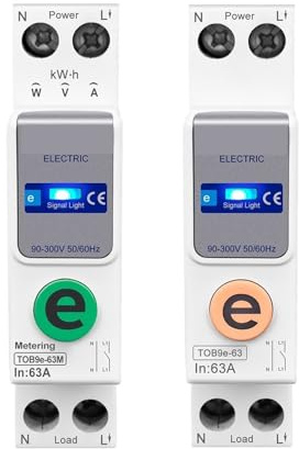 Ewelink 1P+N 63A 110V 220V WIFI Smart Switch Contatore Di Energia Kwh Contatore Interruttore Timer Relè For Casa Intelligente(1-63A adjustable)