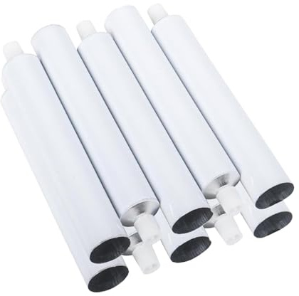 Amagogo Lot de 10 Tubes vides en Aluminium pour, contenants de Dentifrice Portables, Pots compressibles pour pigments, sauces, aquarelles