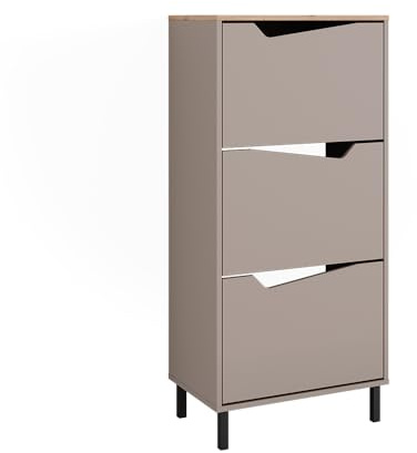 Vicco Schuhkipper Marelle, Greige/Artisan, 60 x 129.5 cm | mit 3 Fächern, zur platzsparenden Aufbewahrung von Schuhen und Accessoires
