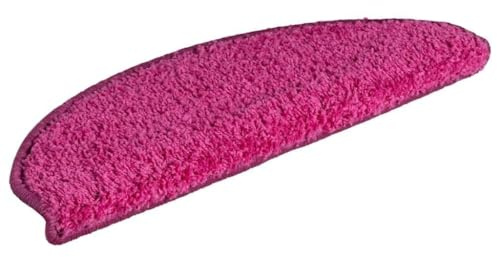 Mhdvray 30 Halbrund Rosa Treppenmatten 65×21×4 cm PP rutschhemmend doppelseitig klebend waschbar