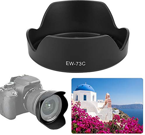 Yunseity Paraluce EW-73C per EF-S 10-18mm F4.5-5.6 IS, Copertura in Plastica Reversibile per Bloccare la Luce Non Necessaria Ed Evitare Polvere o Graffi Sul Vetro