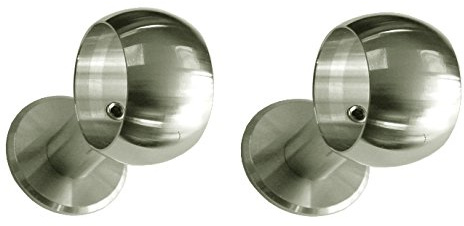 Treba-Frewa 130.08.0045 - WS1 Wandset - Halter für französische Balkone, Brüstungen und Balustraden- silbern