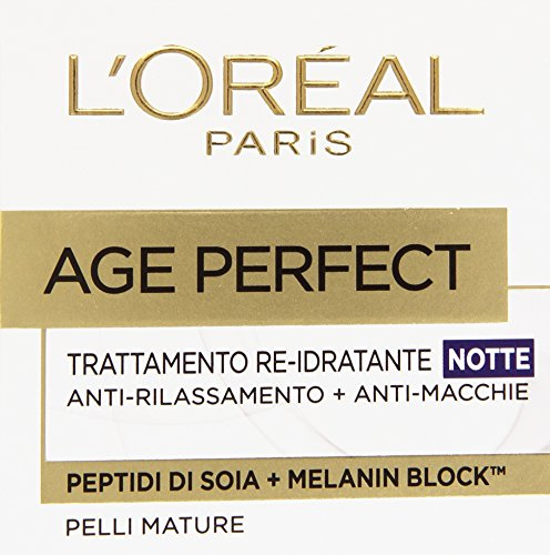L'Oréal Paris Age Perfect Crema Viso Re-Idratante, Notte - 50 ml