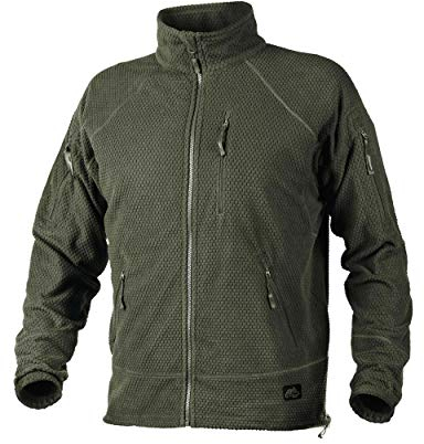 Helikon-Tex Herren Fleece Jacket Alpha Tactical Grid Fleecejacke schwarz, olivgrün, XXL