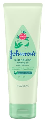 Johnson's Baby Oil Creamy Aloe & Vitamin E 8 fl oz by Johnson's