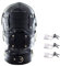 Bondage Maske mit Dildo Mund Gag 3 Schloss Einstellbar SM Kopfmaske für Paar Fetisch Sexspielzeug Roluck (L)