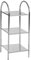 Regal Standregal Badregal | 3 Fächer | Metall | Chromfarben | BxHxT: 36x86x34 cm