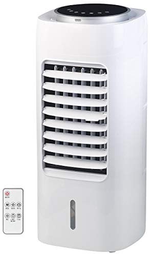 Sichler Haushaltsgeräte Lufterfrischer: 3in1-Luftkühler, Luftbefeuchter, Ionisator, Touch, 6 l, 65 W, 400 ml/h (Luftreiniger Luftkühler, Filter reinigen, Mobile Klimaanlage)