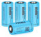 ICR18350 Rechargeable Battery 3.7V Li-ion 900 mAh Batteries for Torch, Toys,Pack of 4,PKCELL