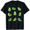 Avocado Yoga Asana Pose Meditation Lustige Avocado Fitness T-Shirt