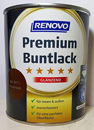 375 ml RENOVO Premium Buntlack glaenzend, 8011 nussbraun