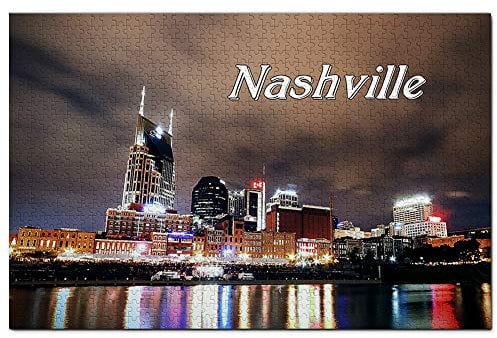 USA America Nashville Skyline Jigsaw Puzzle 1000 Piece Game Artwork Travel Souvenir Wooden