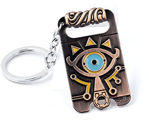 Multiculture Portachiavi in metallo con simboli dello Sheikah Slate per i fan di Zelda, multicolore