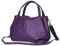 AmbraModa sac à main pour femme en cuir, sac porte epaule GL023 (violet)