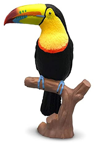 Bullyland 69400 - Spielfigur Fischertukan, ca. 9,6 cm große Tierfigur, detailgetreu, PVC-frei, ideal als kleines Geschenk für Kinder ab 3 Jahren