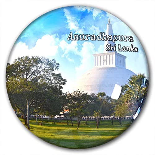 Sri Lanka Anuradhapura Kühlschrankmagnet Kühlschrank-Aufkleber Dekorativer Magnet Reise-Souvenir Kristallglas