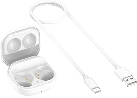 Wired Charging Case Replacement for Samsung Galaxy Buds2 SM-R177 Headphones Charging Box Charging Dock Charger Cradle, White NO Earbuds