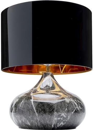 Kare Design Tischlampe Mamo Deluxe Grau, Tischleuchte, Schreibtischlampe edel, Nachttischlampe, Schreibtischlampe, Leuchtmittel nicht inklusiv, Dekoleuchte, 37x31x31 cm (H/B/T)