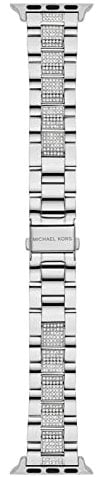 Michael Kors Armband kompatibel mit Apple Watch, 38/40/41 mm 20 mm Silber Edelstahl, MKS8046