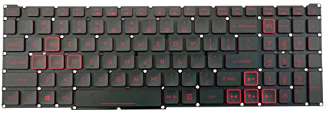 Tastatur mit Hintergrundbeleuchtung für Acer Nitro 5 AN515-54 AN517-51 AN715-51 N18C3