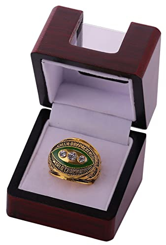 NVeeus Nfl1967 Championship Champion Replica Ring，Sammelgeschenke Für Fans， Souvenir Aus Der Fankollektion Für Männer ，Mit Display-Box/11