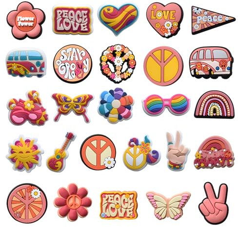 Garzire 26Pcs Shoes Charm, Cute Shoes Charms for Kids, PVC Sturdy Durable Men Women Cartoon Party Favor Gift DIY Decoration