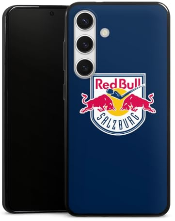 Slim Case extra dünn kompatibel mit Samsung Galaxy S24 Silikon Handyhülle schwarz Hülle EC Red Bull Salzburg Offizielles Lizenzprodukt Eishockey
