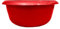 KARAVI 8L Round Plastic Washing Up Bowl | Sturdy Lightweight Kitchen Bowl for Dishwashing Mixing and Laundry Soaking | Easy to Clean Sink Basin for Everyday Use (Glitter Red)