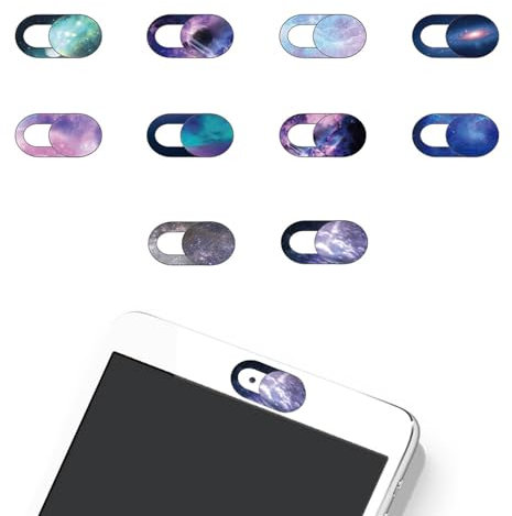 YSJCHEBS 10 Uds Cubierta Protectora De Lente Cielo Estrellado Funda De Privacidad Cubierta De Cámara De Ordenador Portátil Cubierta De Cámara De Teléfono Deslizante