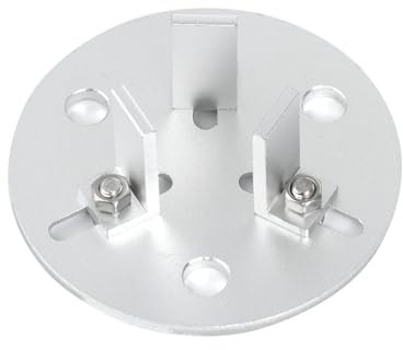 QIANXIHAORQ Tent Pole Accessories Base, Used for Outdoor Awnings, Camping Tarps, and Beach Tents. Aluminum, Adjustable (Suitable for Tent Poles with Diameter 22.5mm-45mm) 2 Pcs