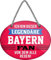 schilderkreis24 – Blechschild Lustiger Spruch Deko Artikel Sport Verein Geschenkidee Männer Club Fußball Fan 18x12 cm (Ich bin dieser legendäre Bayern Fan)