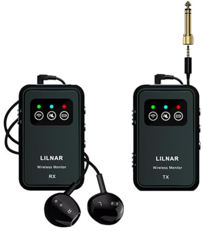 wudoo Wireless in Ear Monitor System 2.4G Wireless IEM System Transmitter Receiver Support Stereo Mono Singer Studio