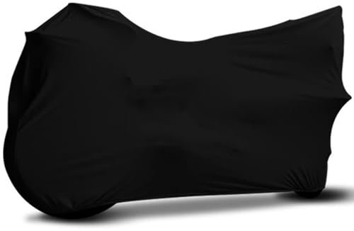 YUUSA Fundas para Motos para FXDC Dyna Glide Custom 1992, Cubierta elástica Completa Resistente a la Suciedad Cubierta de Bicicleta de Motor Interior,A Black