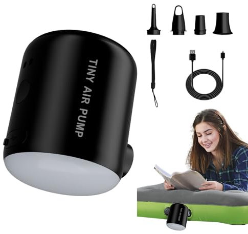 Pompe à air électrique pour lit gonflable, outil de soufflage gonflable, utile et utile, performance efficace, 140 g, pour le camping, les voyages, la maison et l'extérieur