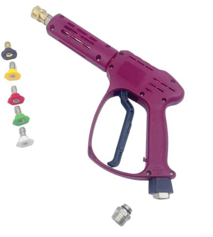 SMZhomeone Spray idropulitrice ad alta pressione con 5 punte dell'ugello per la pulizia dell'acqua calda fredda 3600 PSI Connessione M22 Lavaggio Auto Spray Acqua Per Pulizia Auto