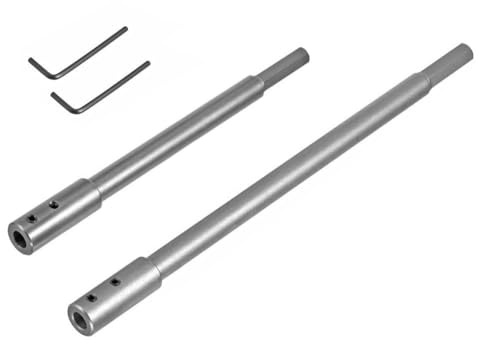 2 Stück Bohrer Verlängerung Set, 254 mm und 178 mm Extra Lang Verlängerung für forstnerbohrer mit 3/8-schaft für besonders tiefe Lochfräsungen, Durchbrüche,Tiefbohrungen in Holz, Möbelbau