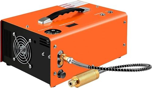 PCP Air Compressor, 4500psi Portable High Pressure Pump with Built-in Water-Oil Separator, 12V DC and 110V-240V AC Powered
