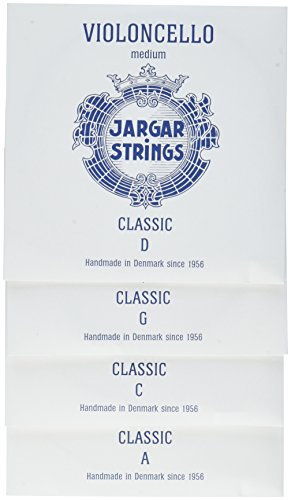 Jargar Cello Set Classic Coated Steel Saiten, Medium