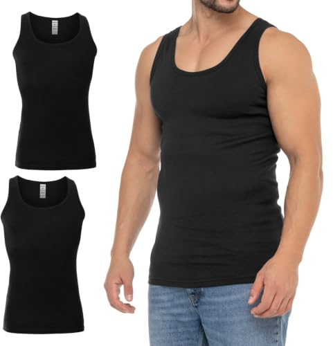 Celodoro Herren Business Tank Top Achselhemd aus Baumwolle