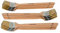 Heizkörperpinsel, 12 Stück, Größe 60 mm, Mischborsten, Langer Holzgriff, Beste Malerqualität