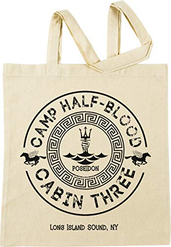 Vendax Percy Jackson - Camp Half-Blood - Cabin Three - Poseidon Beige Beige Sac à Provisions Réutilisable