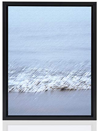 Stallmann Design Schattenfugenrahmen für Leinwände auf Keilrahmen | Farbe: Schwarz | Größe: 50 x 70 cm (PUZZLEFORMAT) | Rahmen ohne Glas & Rückwand | mit Montagezubehör